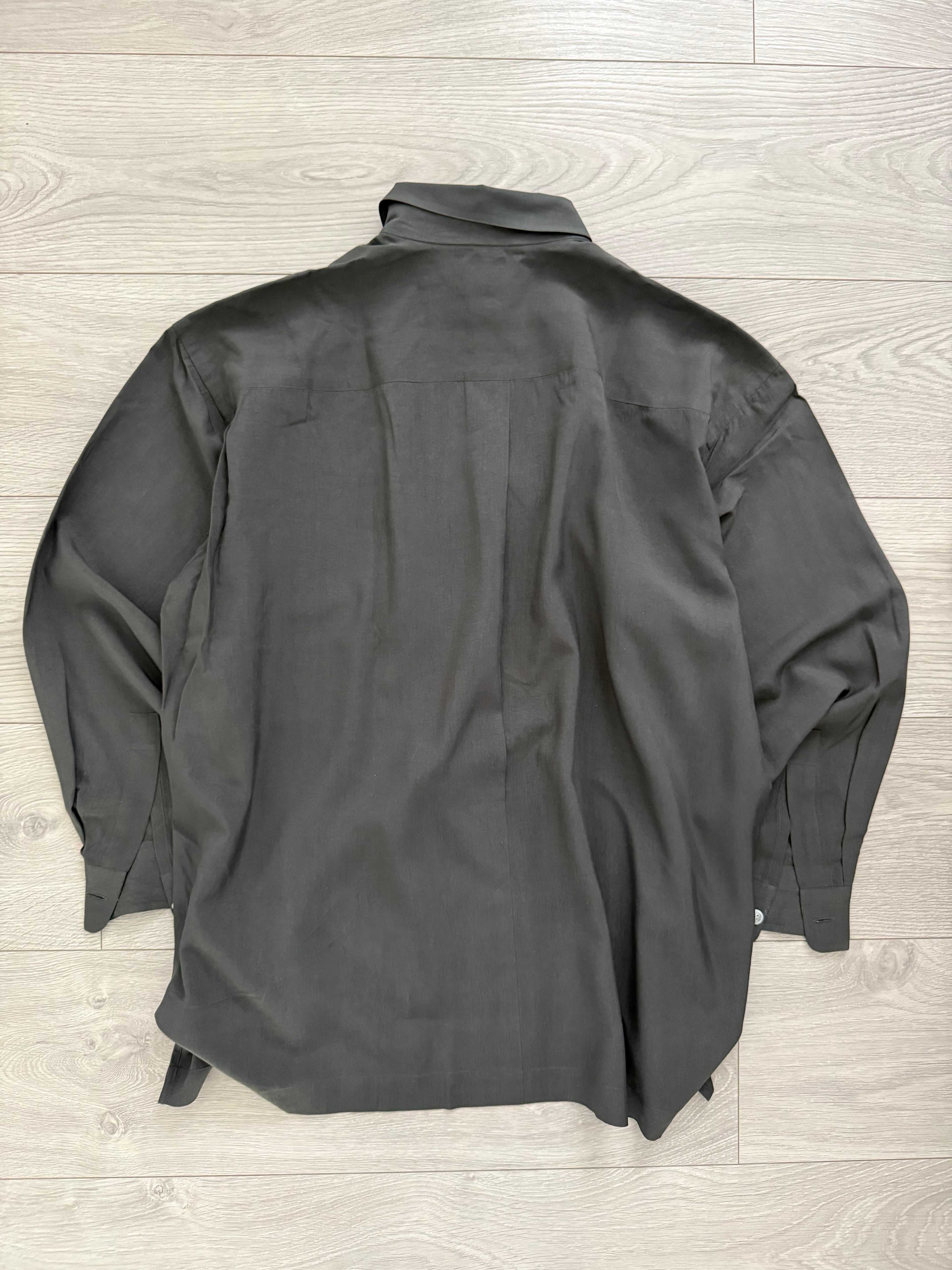 Issey Miyake 1990s Draped Chest Pocket Shirt - Size M