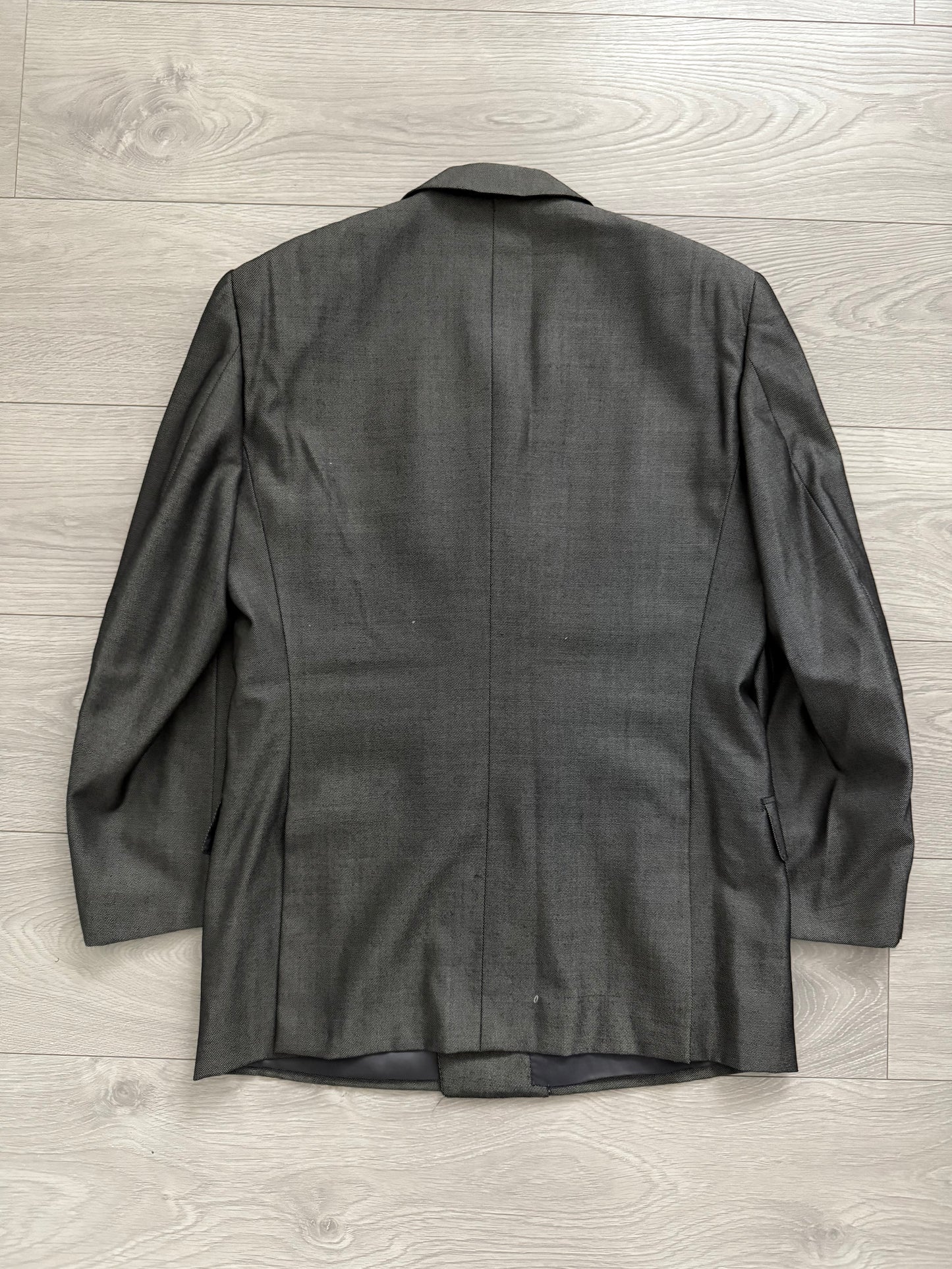 Yves Saint Laurent 1990s Double-Breasted Pleated Wool Suit - Size S Jacket / 30" Waist
