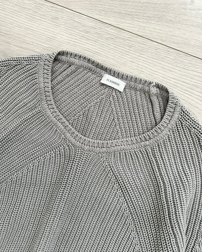 Jil Sander by Raf Simons 00s Raglan Ribbed Knit Sweater - Size M