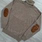 Maison Martin Margiela FW1999 Wool Leather Elbow Patch Turtleneck Knit Sweater - Size M