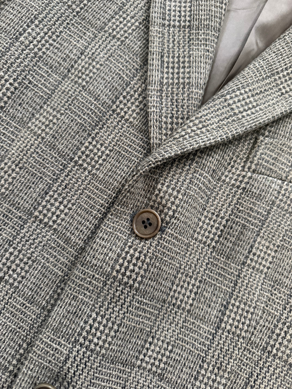 Emporio Armani 1990s 3B Wool Linen Textured Sport Jacket Blazer - Size M