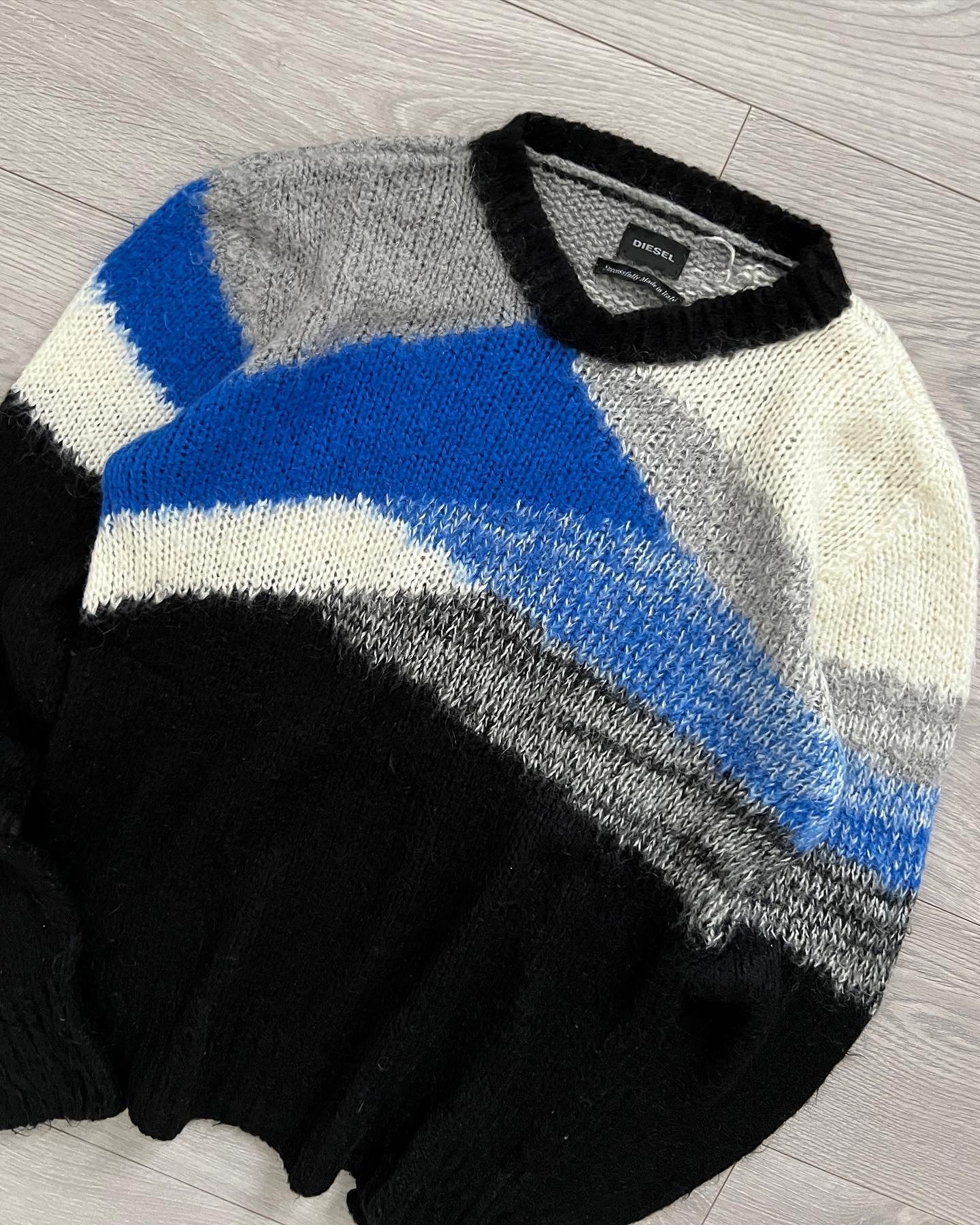 Diesel Geometric Mohair Knit Sweater - Size M