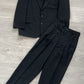 Comme Des Garcons Homme 1997 Double-Pleat Striped Wool Suit - Size S Jacket / 30" Waist