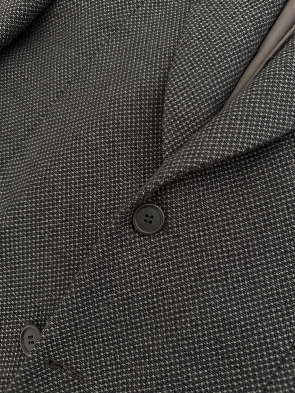Giorgio Armani 1980s Textured 2B Wool Brown Sports Blazer Jacket - Size M