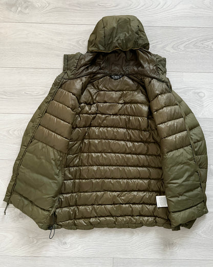 Arcteryx Thorium AR Hooded Down Puffer Jacket in Crocodile Green - Size S