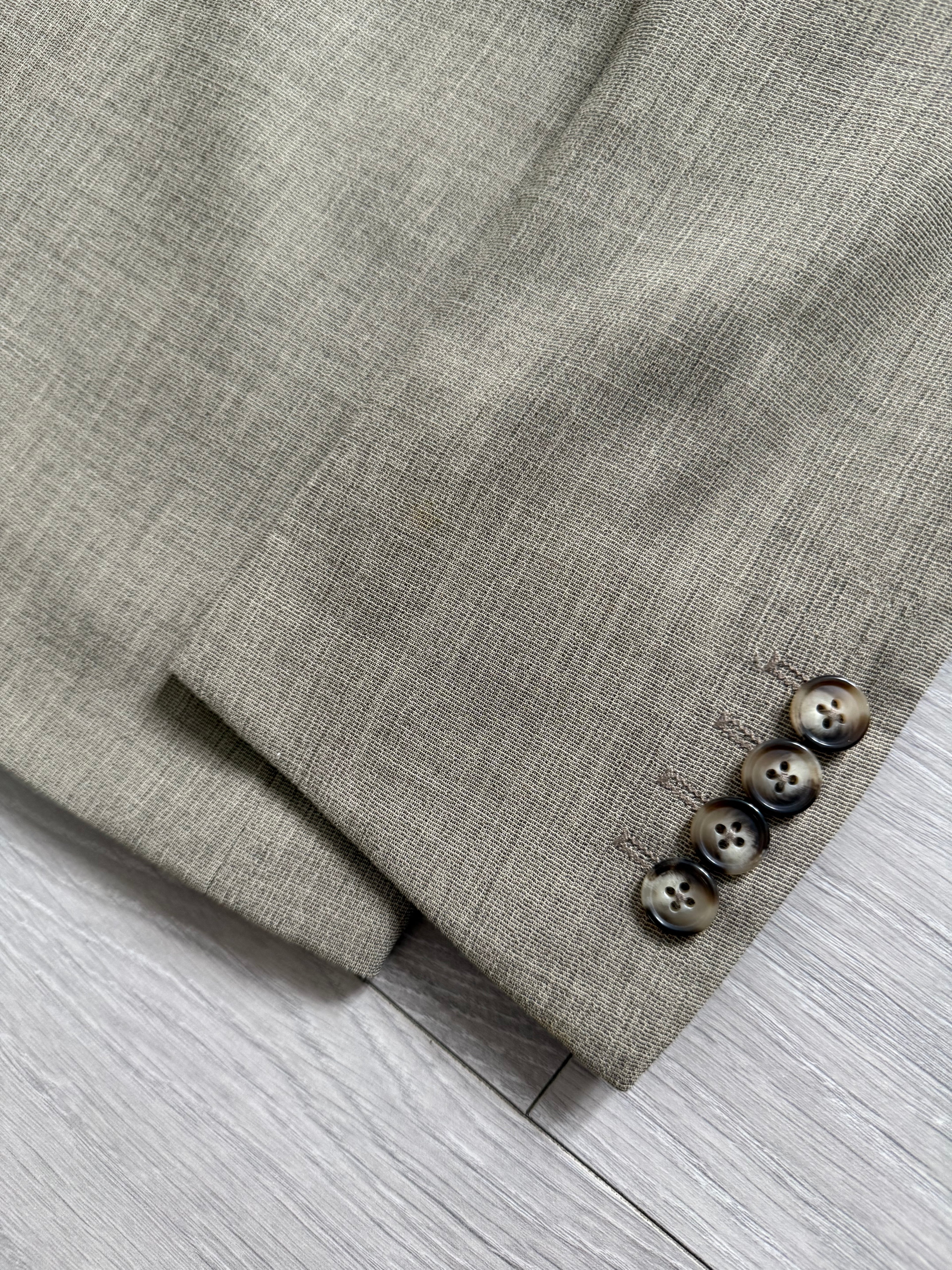 Emporio Armani 2005 2B Textured Wool Silk Sport Jacket Blazer - Size S