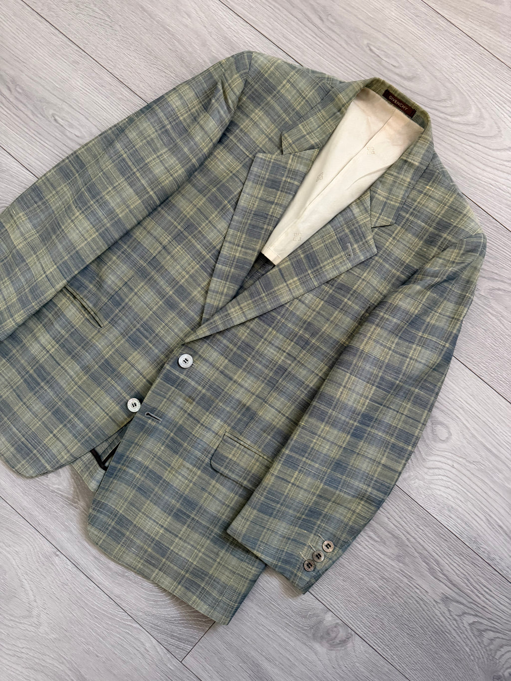 Givenchy 1990s 2B Linen Cotton Sport Jacket Blazer - Size XS