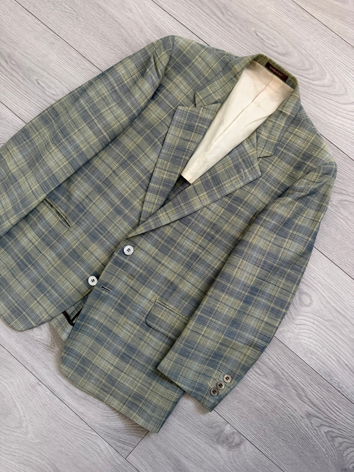 Givenchy 1990s 2B Linen Cotton Sport Jacket Blazer - Size XS