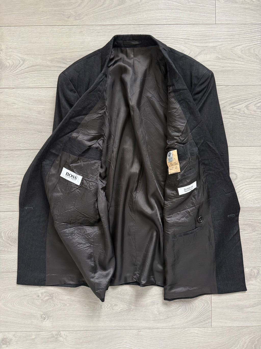 Hugo Boss 1980s 'Al Capone' Double Breasted Peaked Lapel Sports Jacket Blazer - Size S