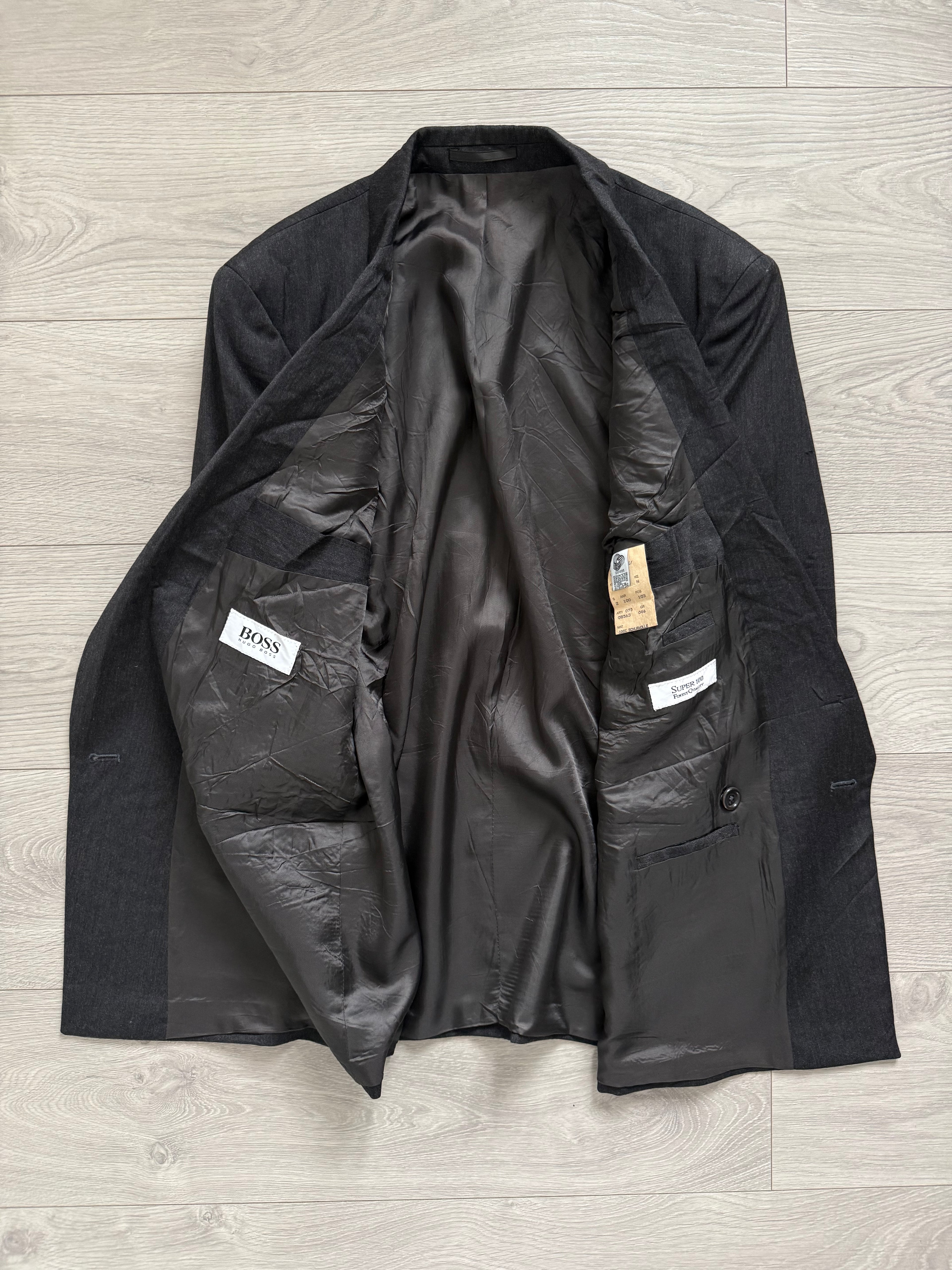 Hugo Boss 1980s 'Al Capone' Double Breasted Peaked Lapel Sports Jacket Blazer - Size S