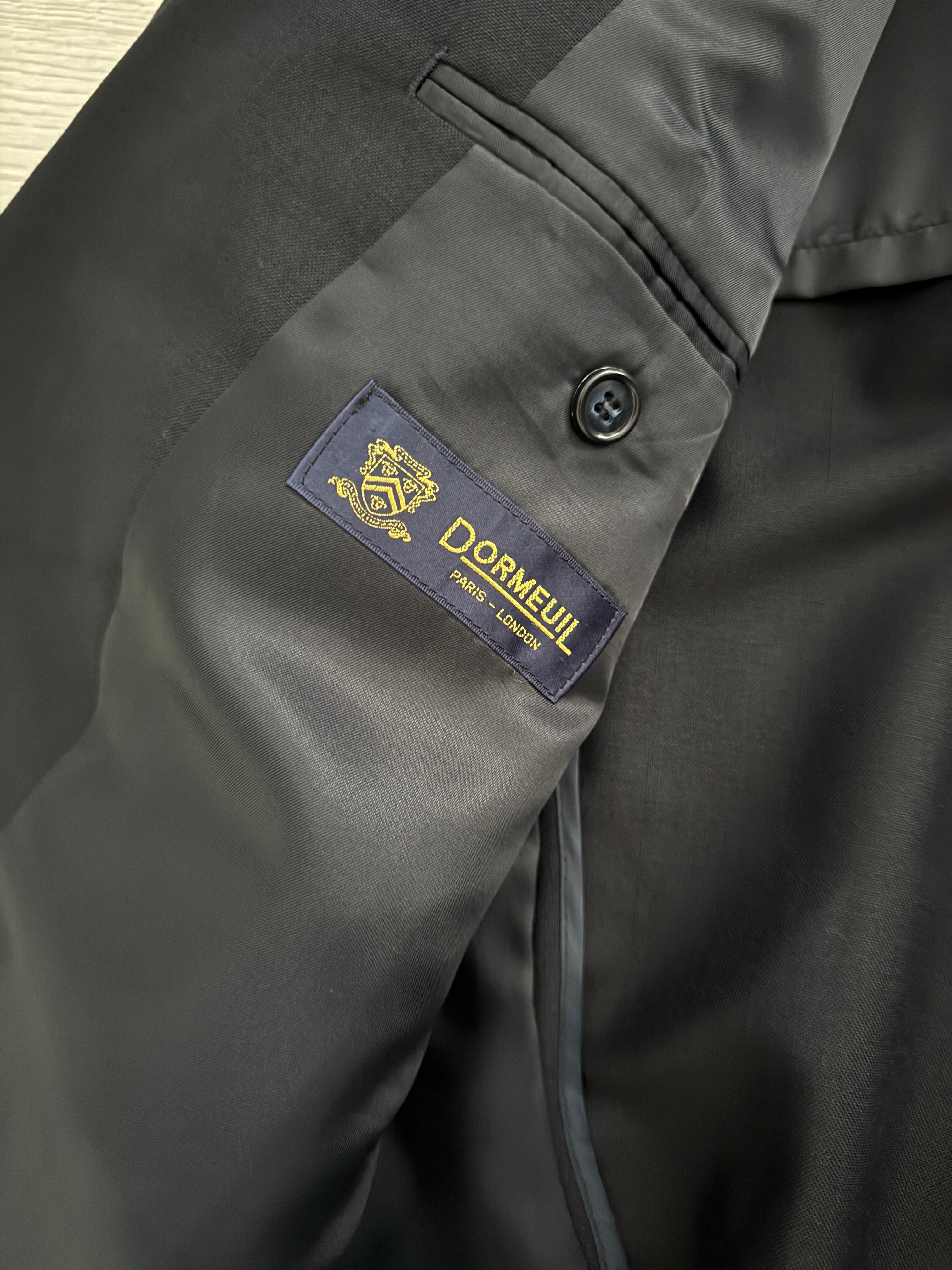 Doremuil Fabric Double Breasted Pleated Wool Suit - Size XL Jacket / 36" Waist