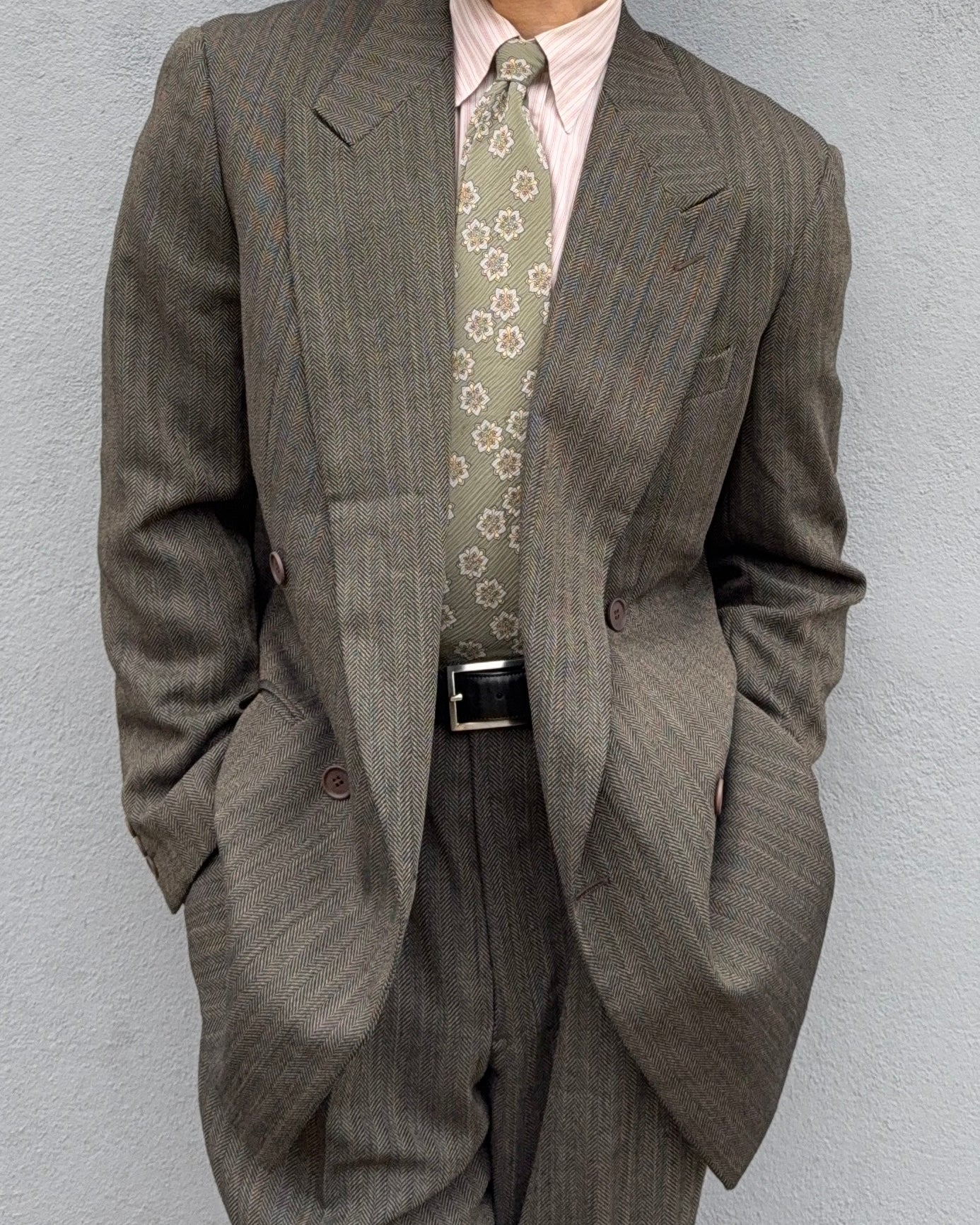 Giorgio Armani 1990s Silk Floral Tie