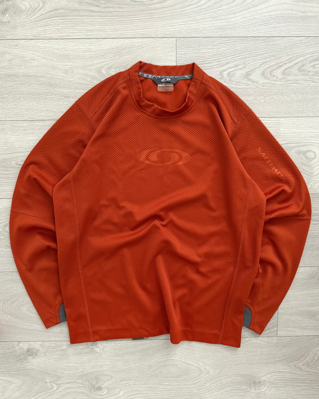 Salomon 00s Moto Mesh Orange Technical Long Sleeve - Size L