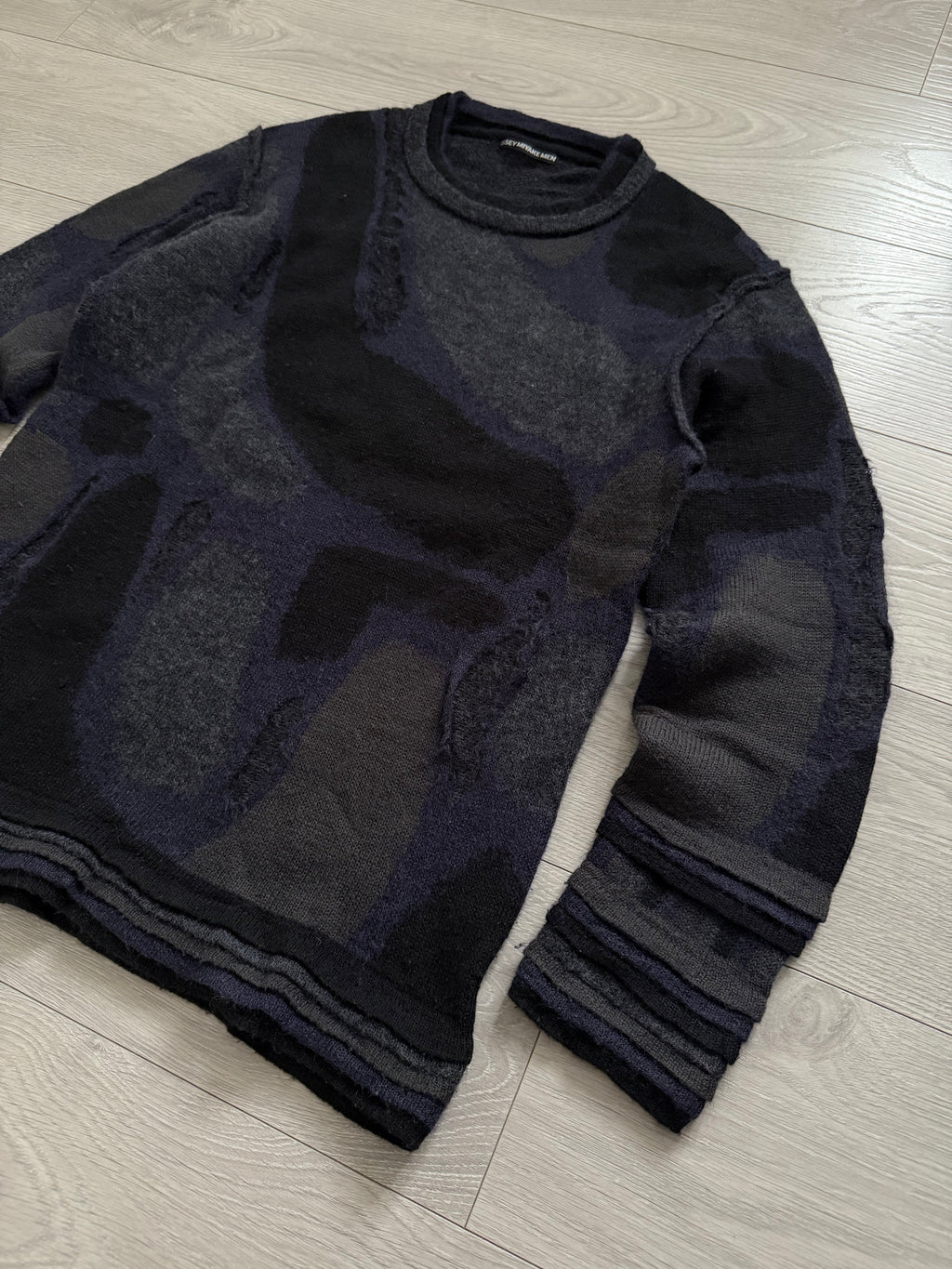 Issey Miyake AW06' Geometric Knit Sweater - Size M