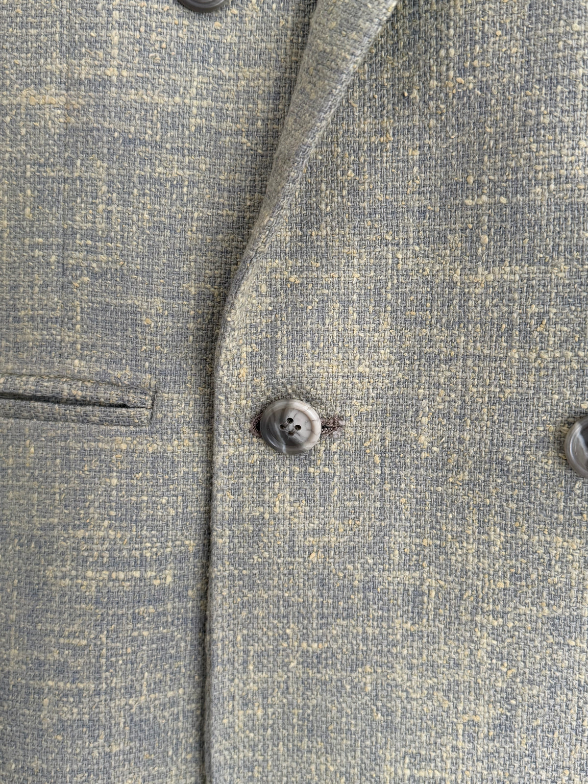 Raffinati 1990s Silk Wool Double Breasted Textured Sport Jacket Blazer  - Size S