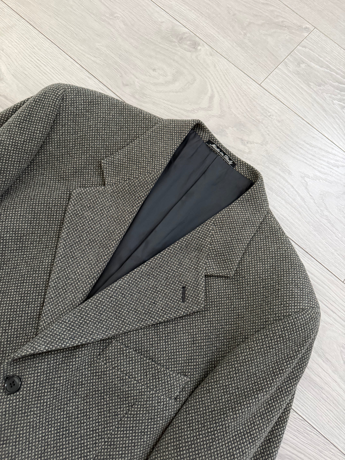 Giorgio Armani 1980s Wool Mohair 3B Textured Sport Jacket Blazer  - Size M