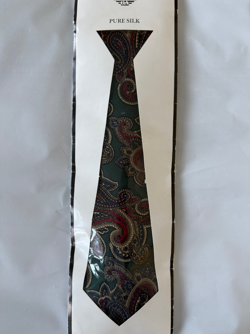 Giorgio Armani 1980s Silk Tie With Box