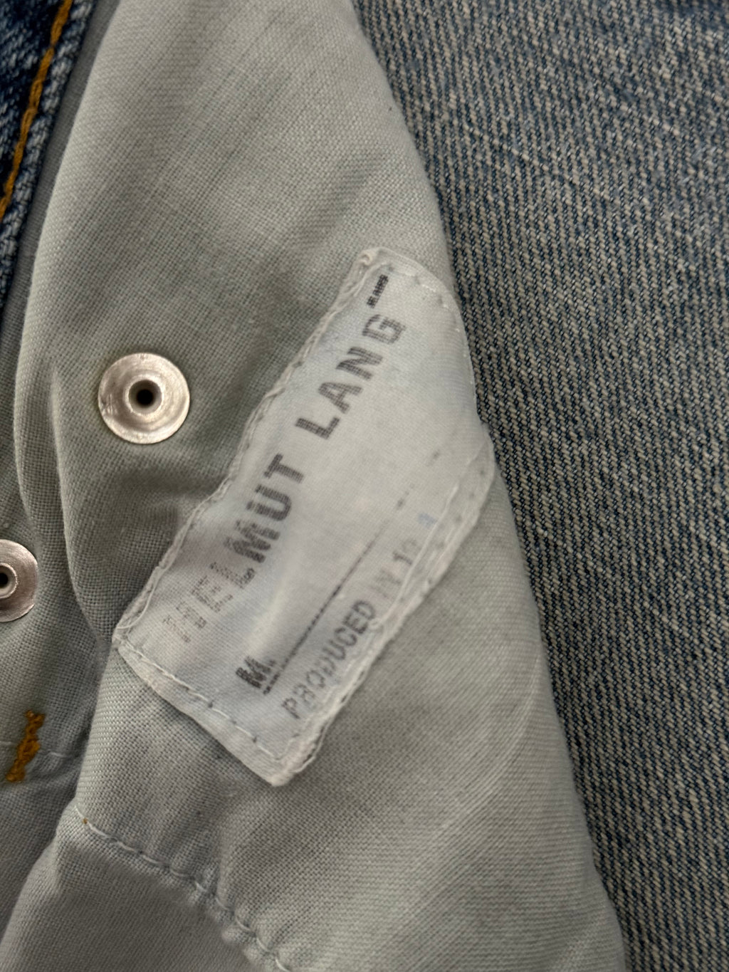 Helmut Lang 1998 Vintage Blue Faded Denim Jeans - Size 30