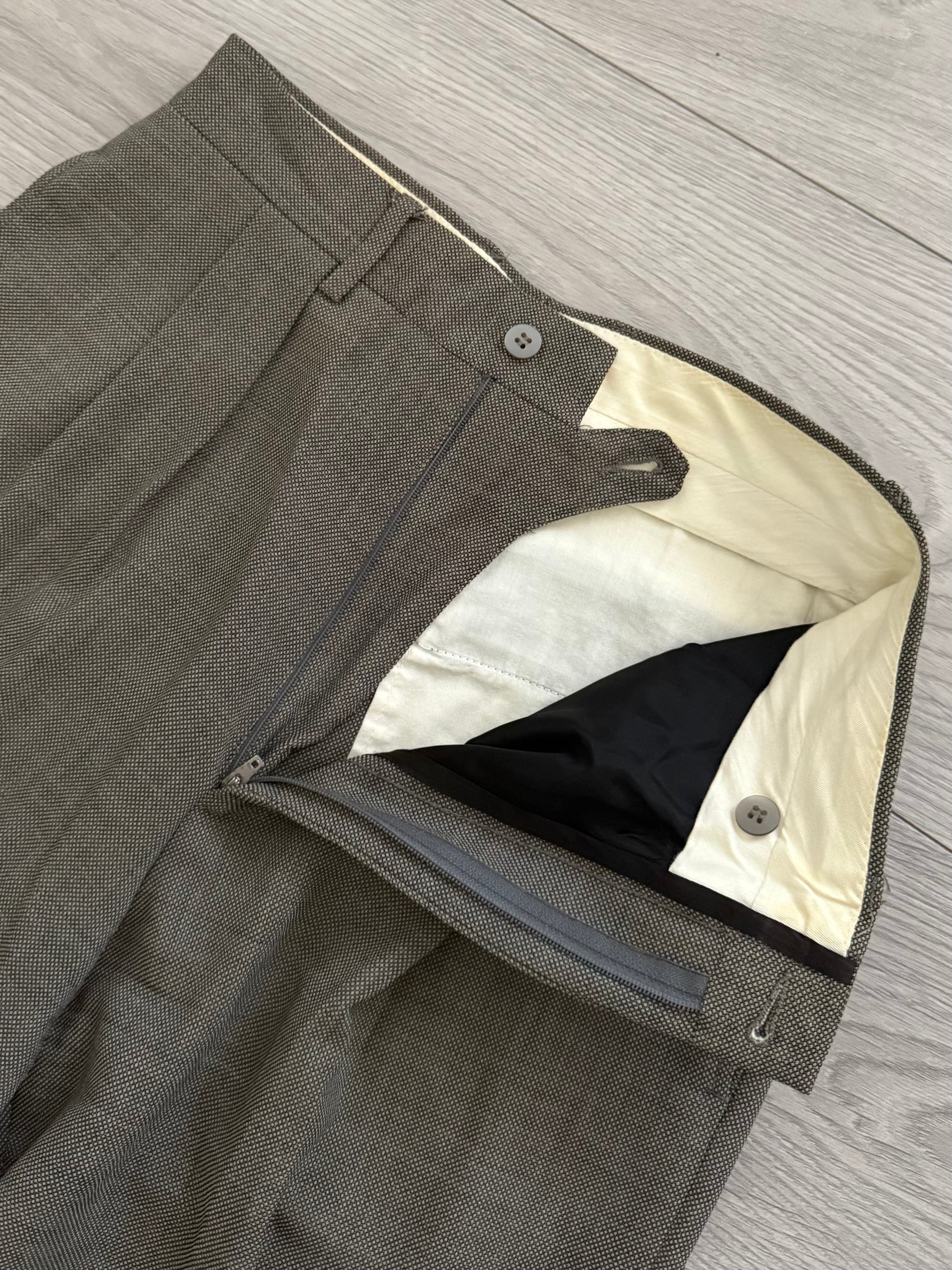 Giorgio Armani 1990s Double-Breasted Pleated Relaxed Suit - Size S Jacket / 28" Waist