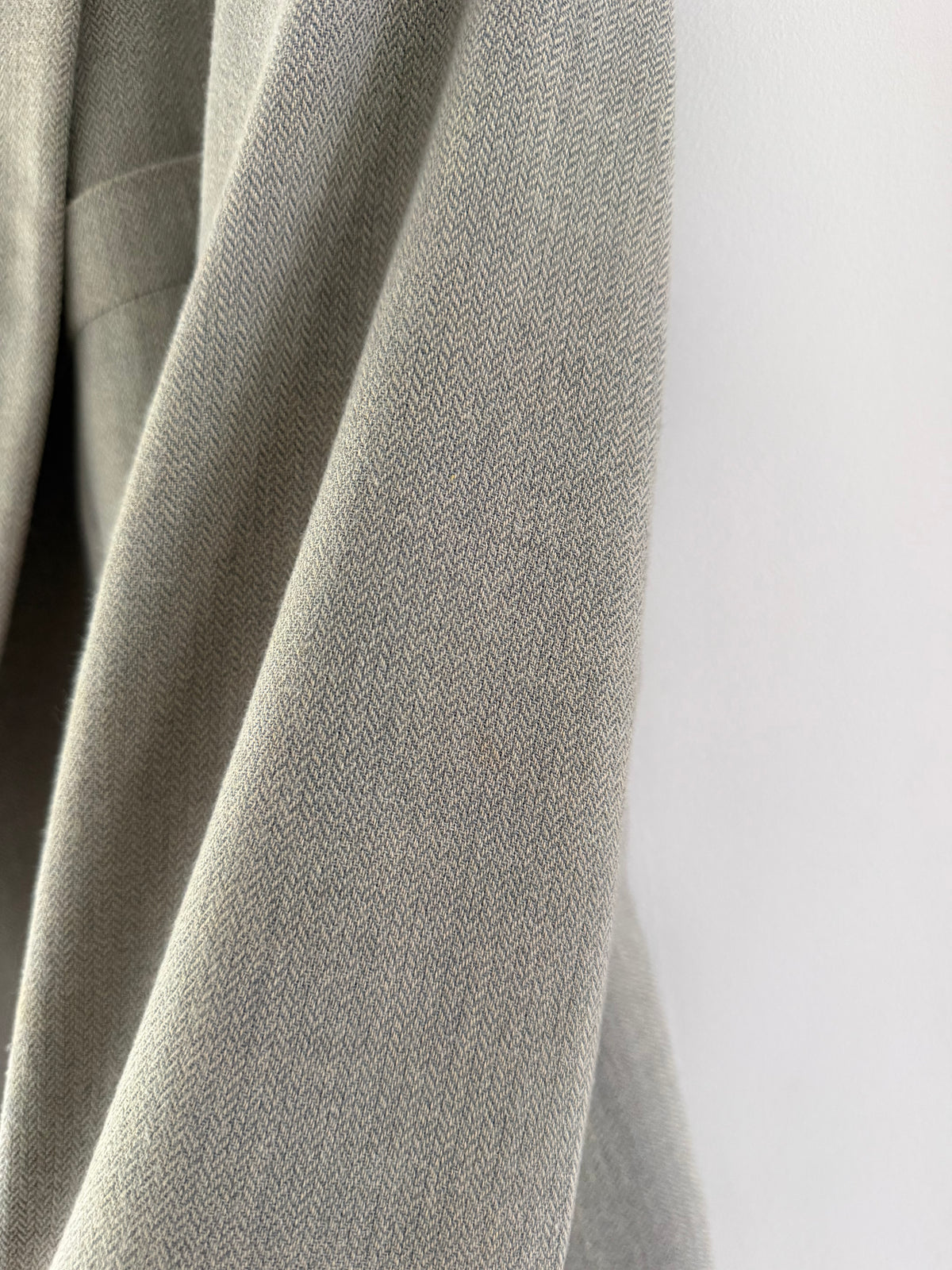 Emporio Armani 1996 Peaked Lapel Double Breasted Draped Wool Cotton Sport Jacket Blazer - Size M