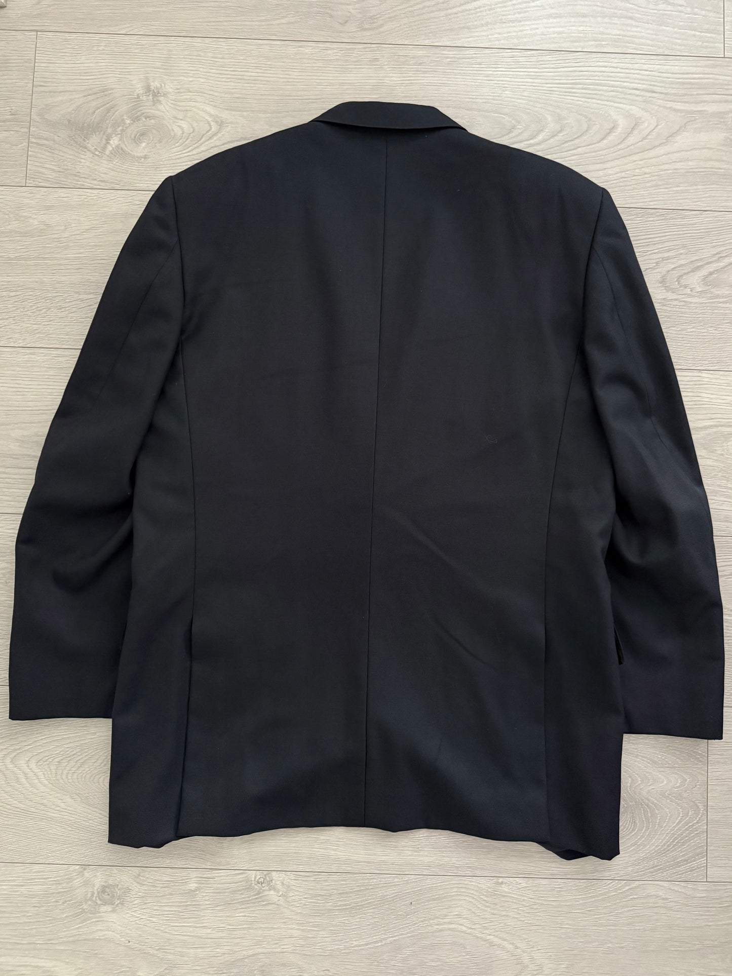 Le Chic Doremuil Fabric Pleated Wool Suit - Size L Jacket / 34" Waist