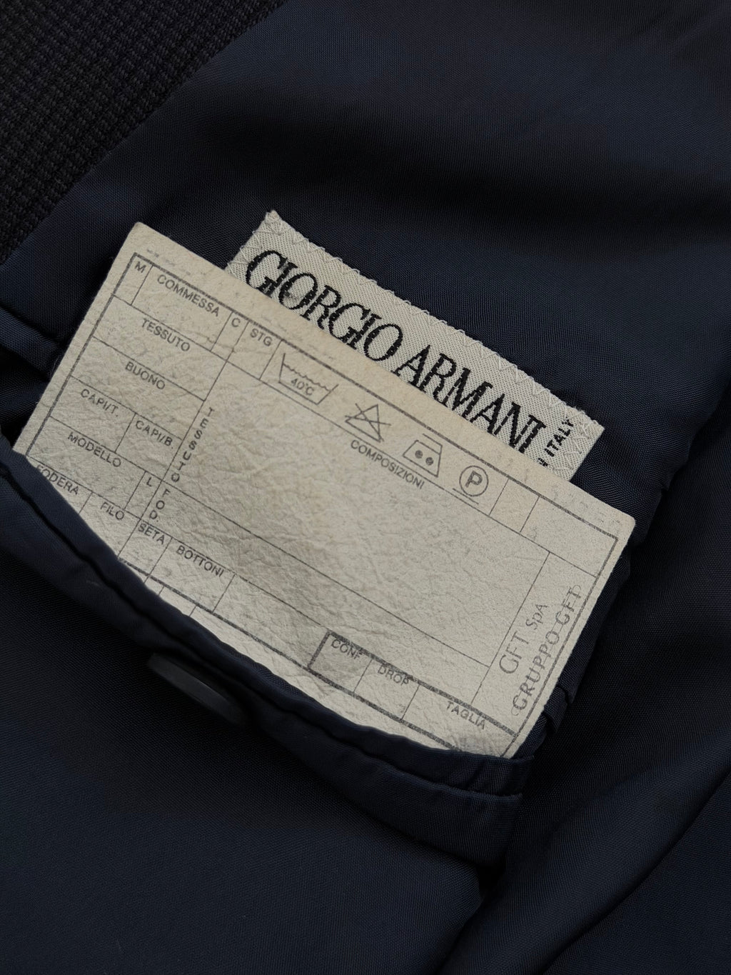Giorgio Armani 1980s 3B Textured Wool Sport Jacket Blazer - Size XL