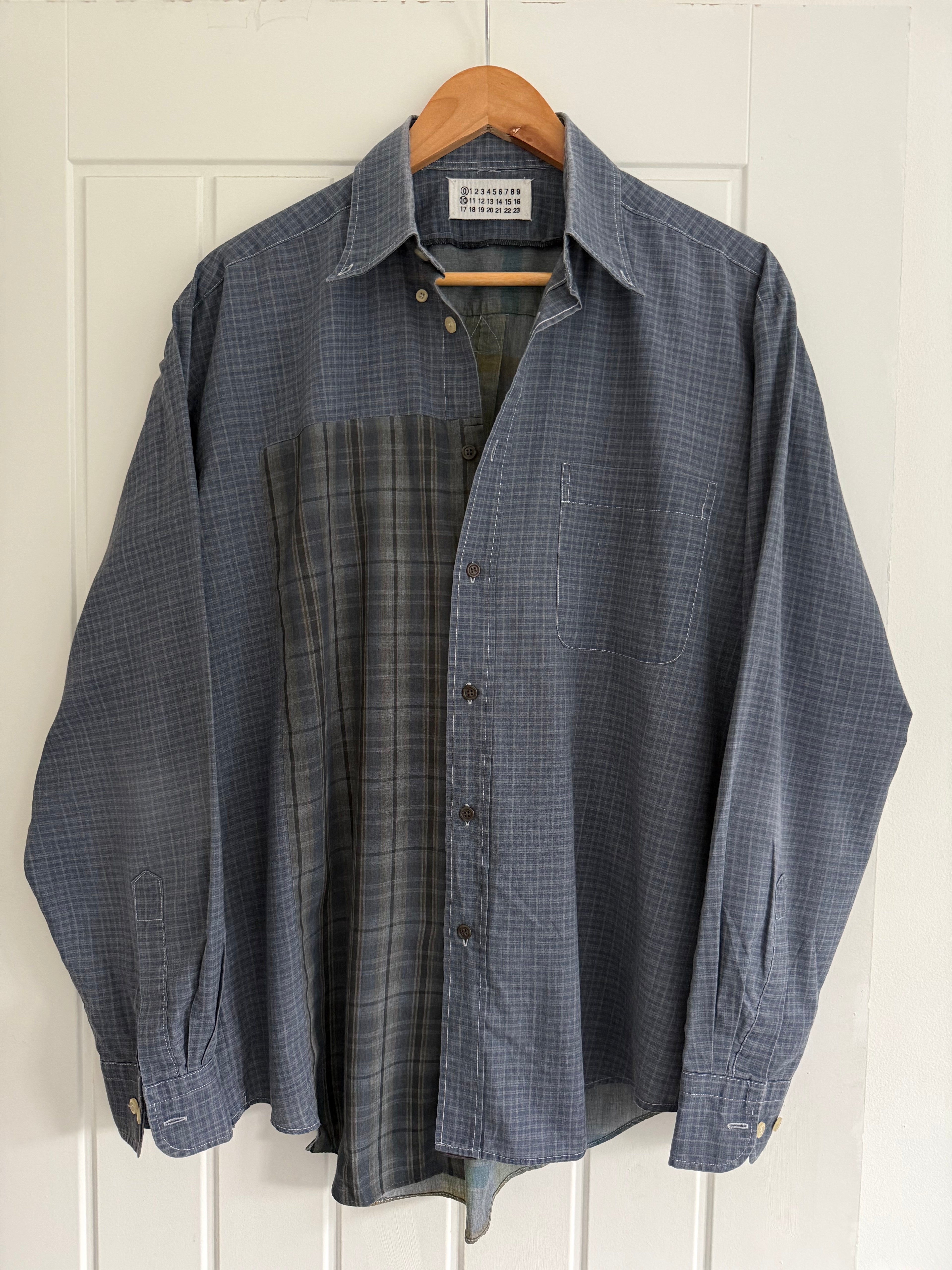 Maison Martin Margiela SS2004 Artisanal Line (0)(10) Reconstructed Patch Shirt - Size M