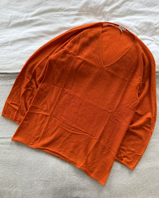 Hermes by Martin Margiela FW2002 'Hermes Orange' Cashmere Knit - Size Womens L