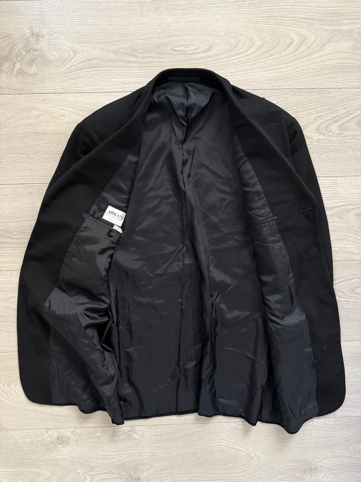 Armani 1990s Pleated 3B Textured Suit - Size M Jacket / 32" Waist