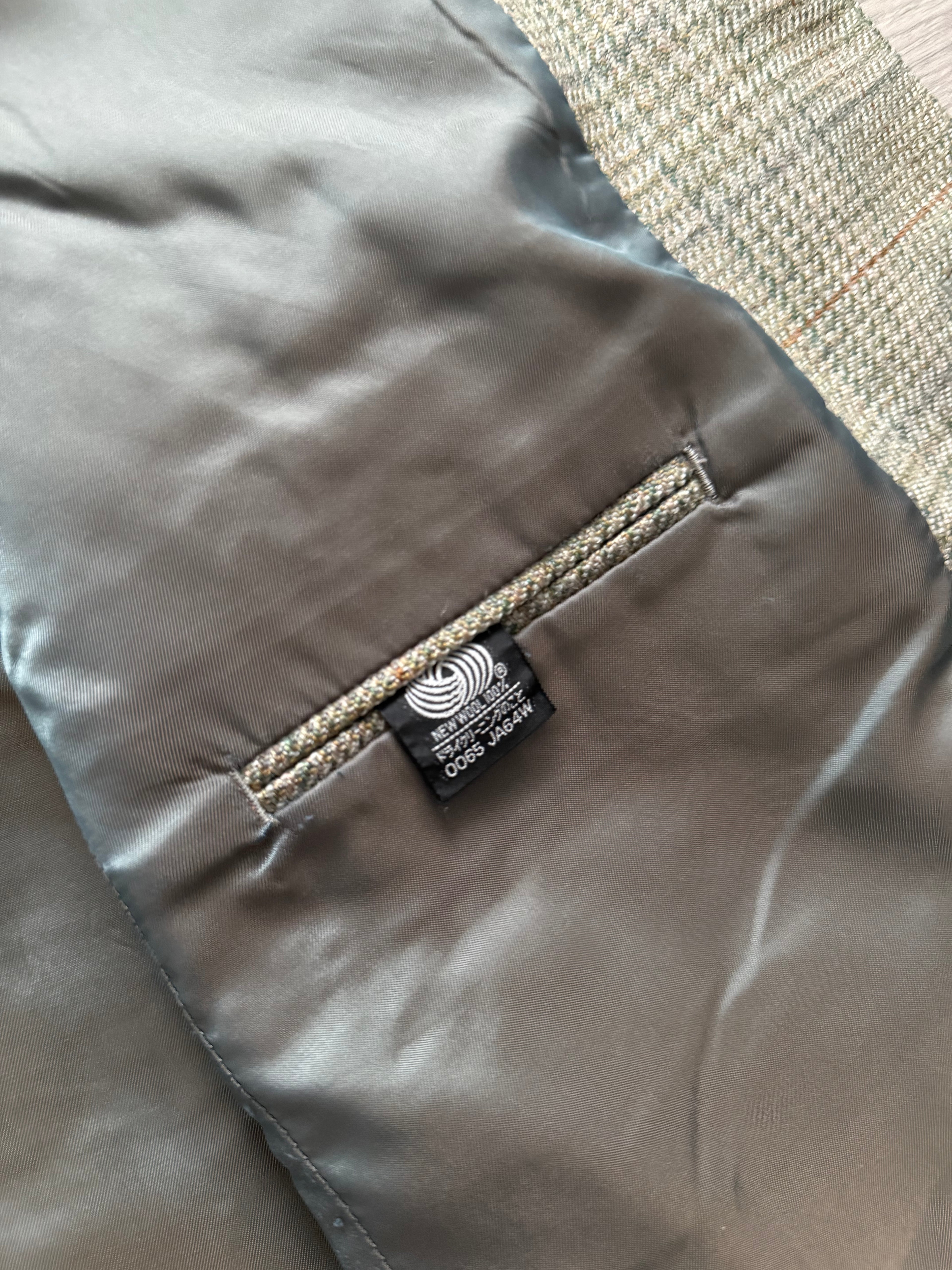 Chaps Ralph Lauren 1990s Checkered Wool Sports Jacket - Size L