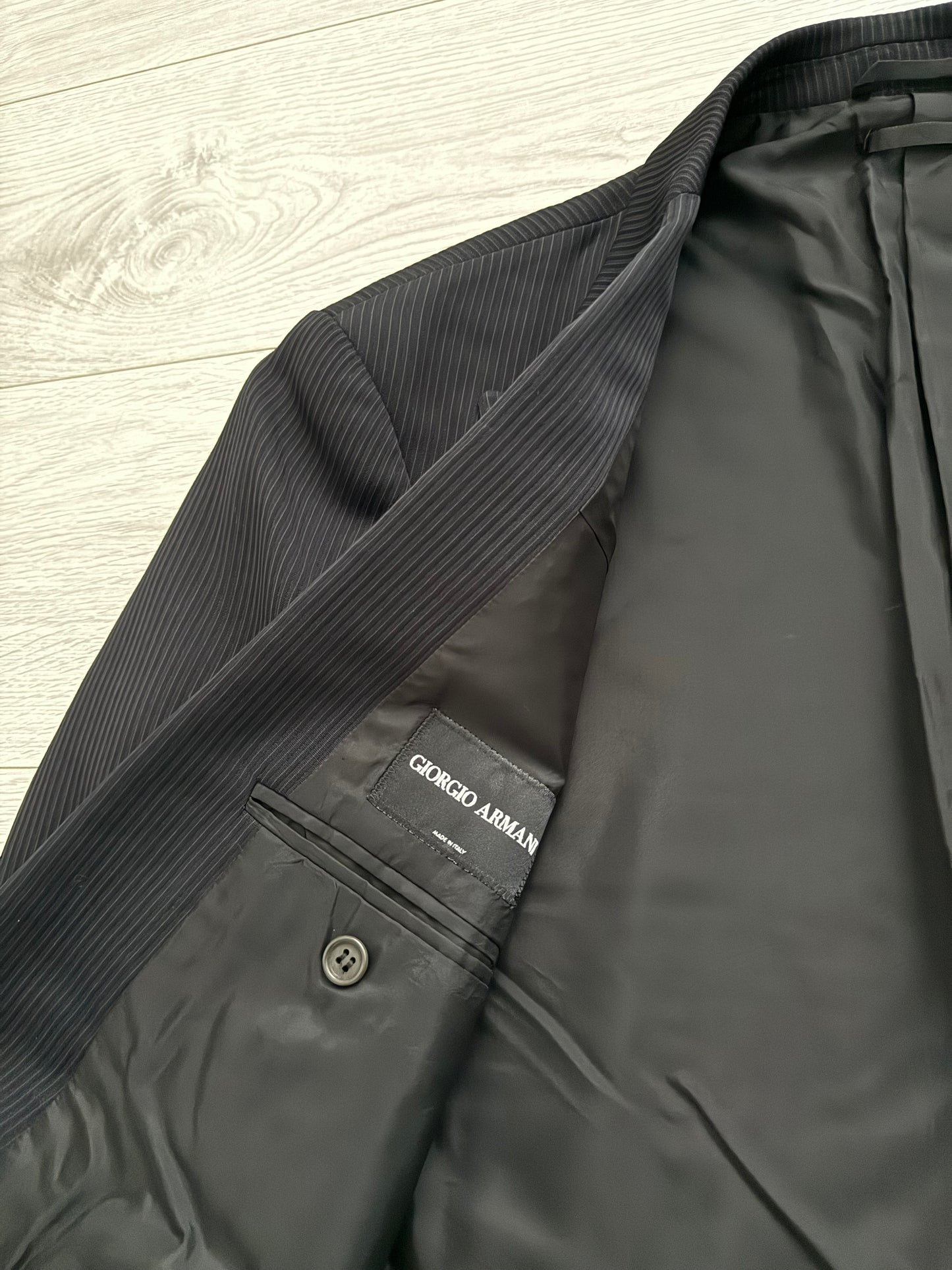 Giorgio Armani 1990s Double-Breasted Wool Suit - Size XL Jacket / 38" Waist