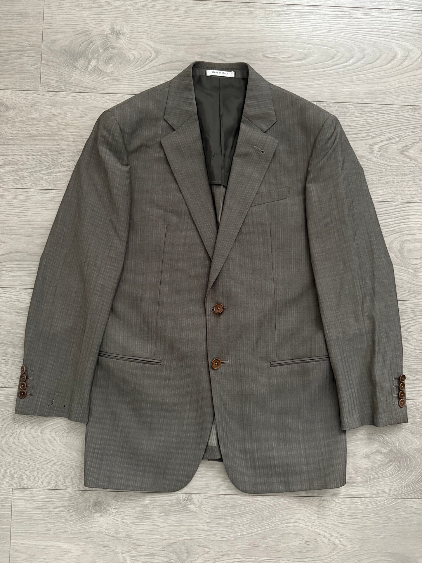 Armani 2003 Pleated Wool Suit - Size M Jacket / 32" Waist