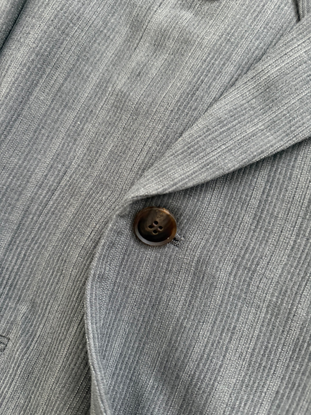Basile 1980s Peaked Lapel Double Breasted Pleated Textured Wool Suit - Size M Jacket / 31" Waist