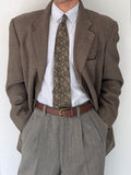 Valentino 1980s Textured 3B Wool Sports Blazer Jacket - Size XXL
