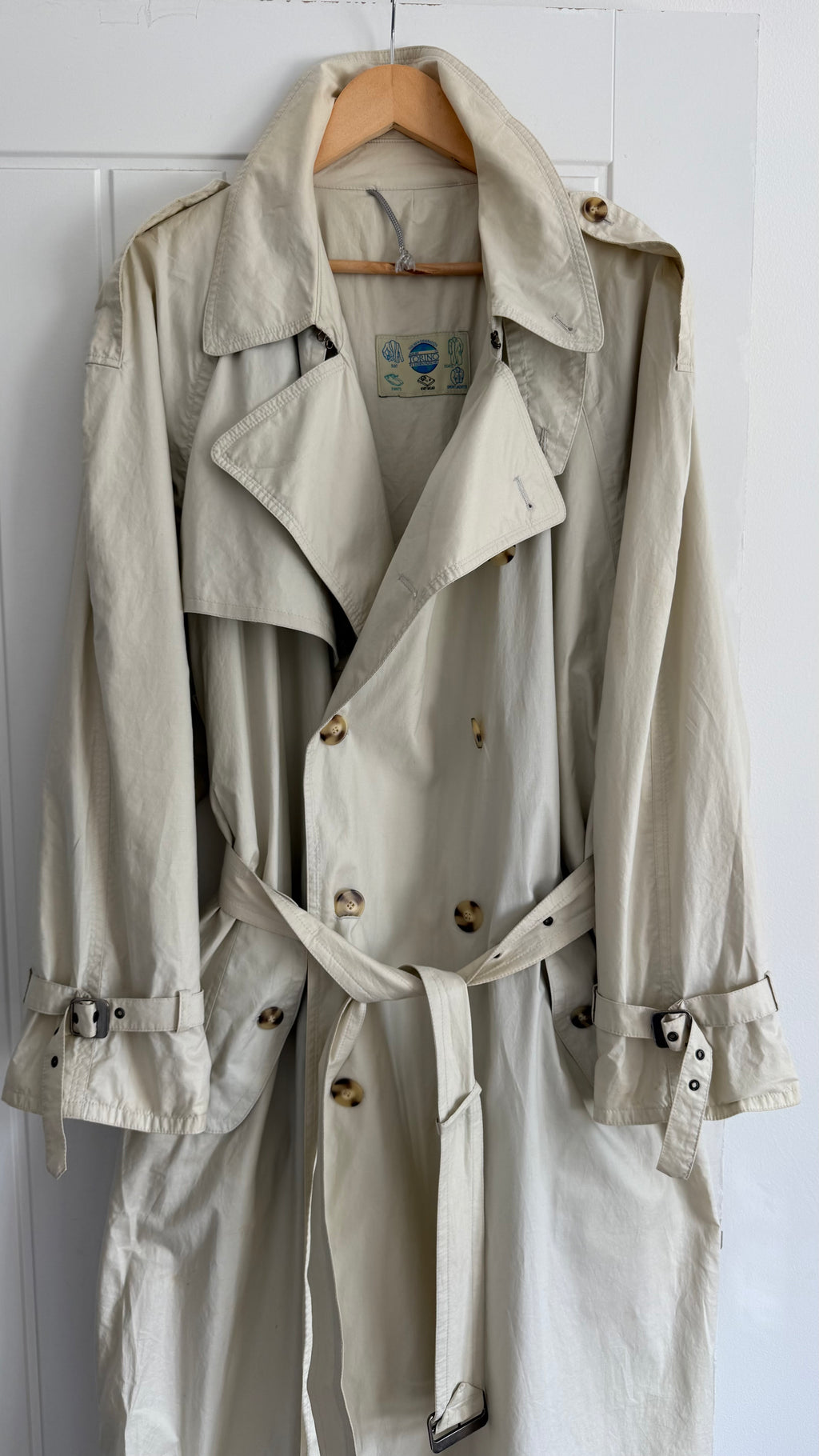 1980s Vintage Trench Coat Made in Germany - Size L