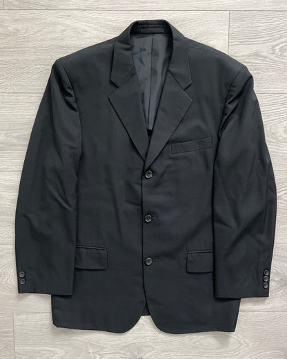 Comme Des Garcons Homme 2001 Pleated Wool Gabardine Suit - Size S Jacket / 30" Waist