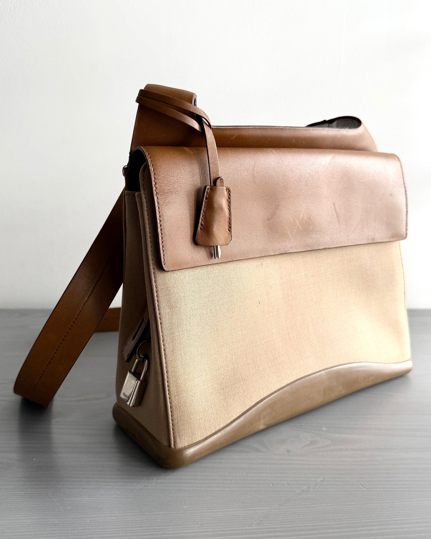 Prada 2001 Tracolla Crossbody Leather Bag