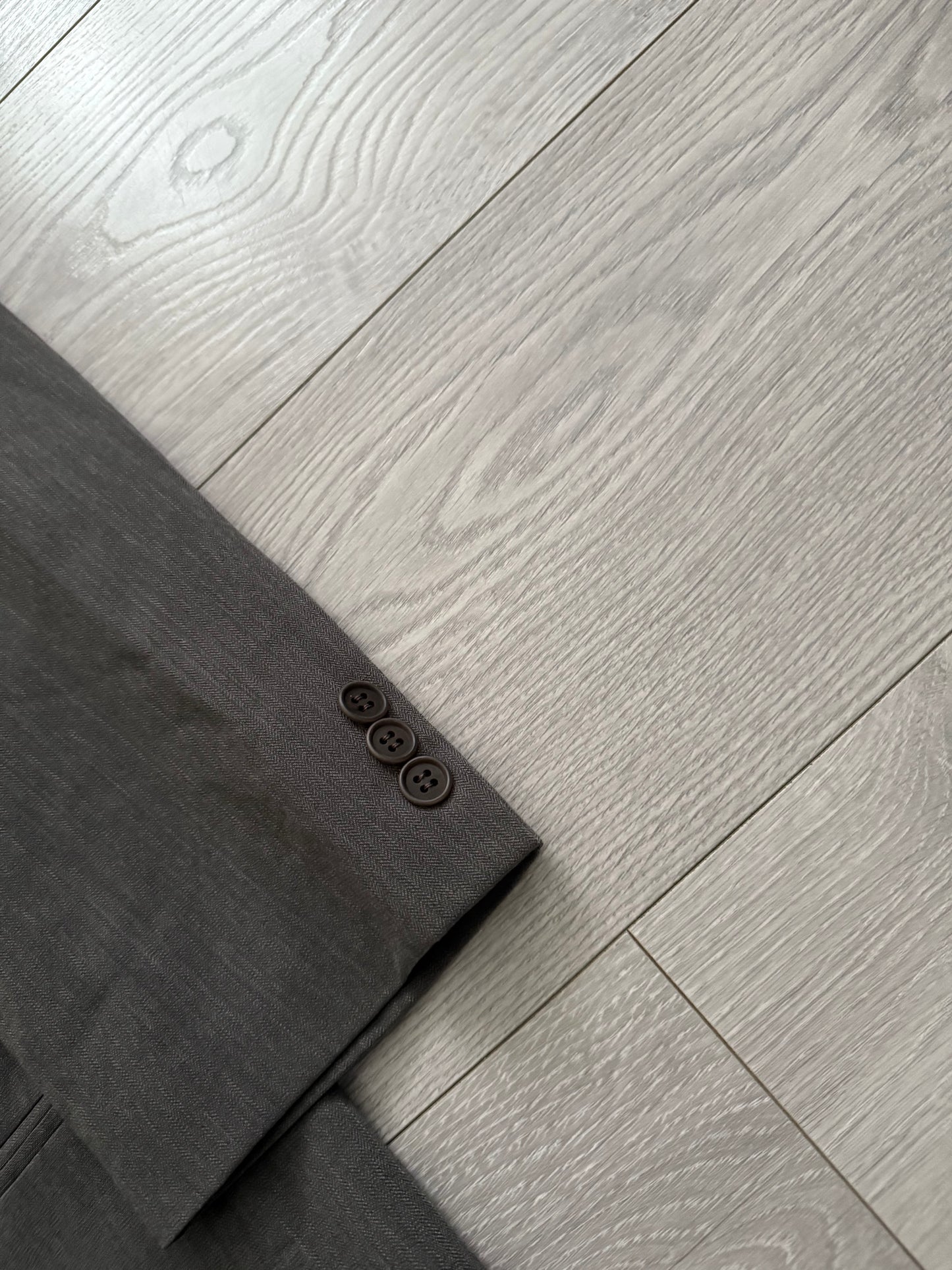 Giorgio Armani 1990s Double Breasted Triple Pleat Wool Suit - Size M Jacket / 32" Waist