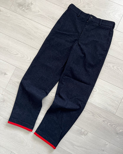 Comme Des Garcons Homme AW1999 Red Trim Pants - Size 30