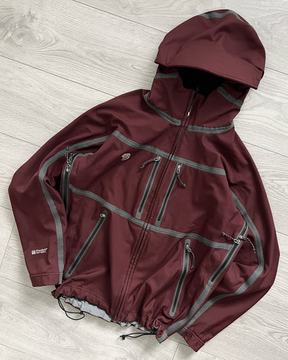 Mountain Hardwear Exposed Taped Seam Technical Conduit Jacket Burgundy - Size S