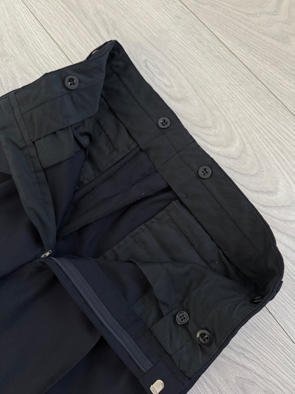 Ralph Lauren 1990s 2B Pleated Wool Suit Navy - Size S Jacket / 30" Waist