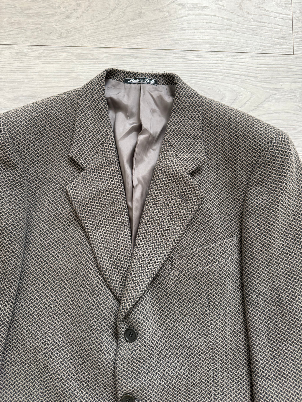 Giorgio Armani 1980s 3B Textured Wool Sport Jacket Blazer - Size XL