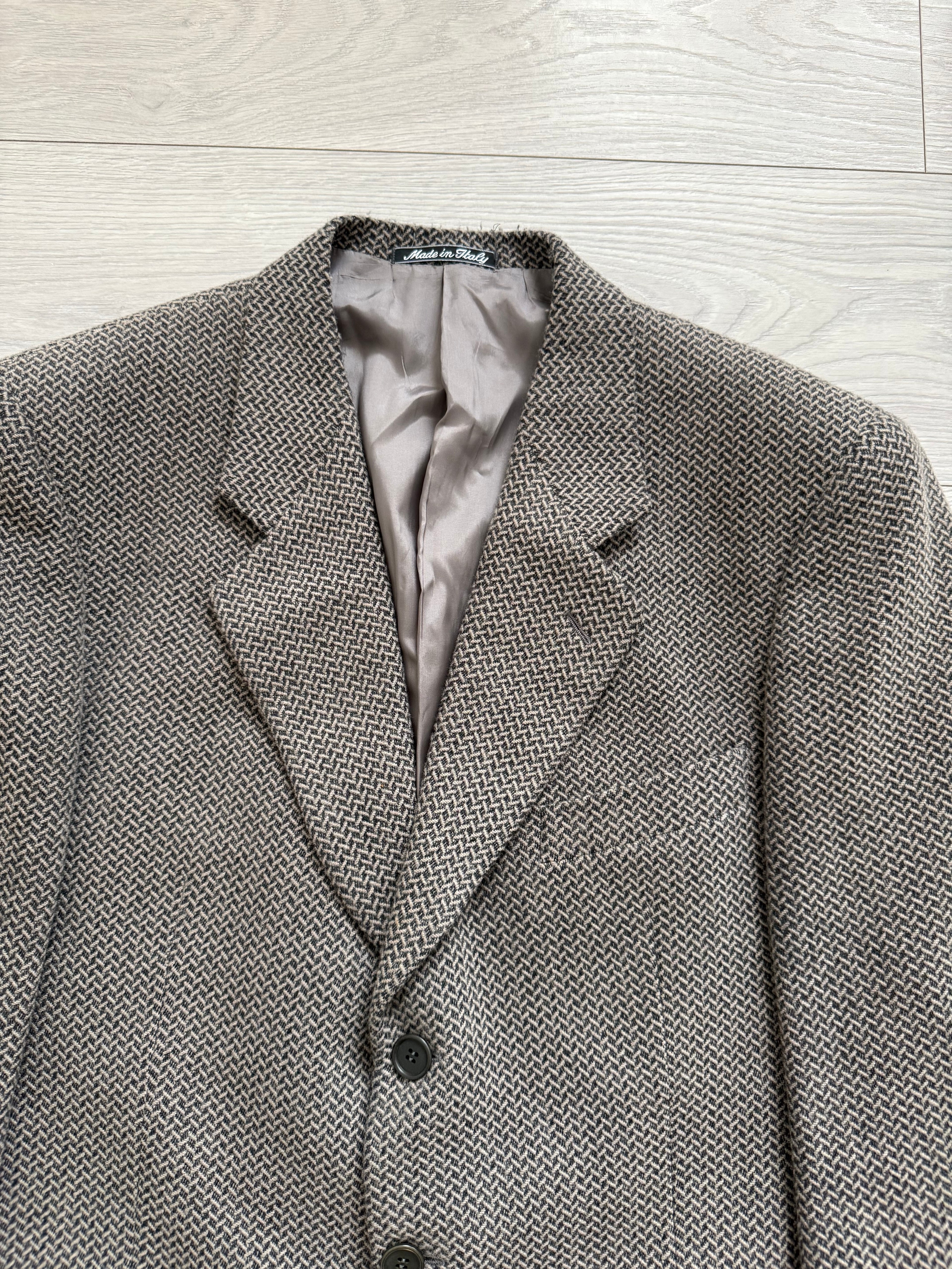 Giorgio Armani 1980s 3B Textured Wool Sport Jacket Blazer - Size XL
