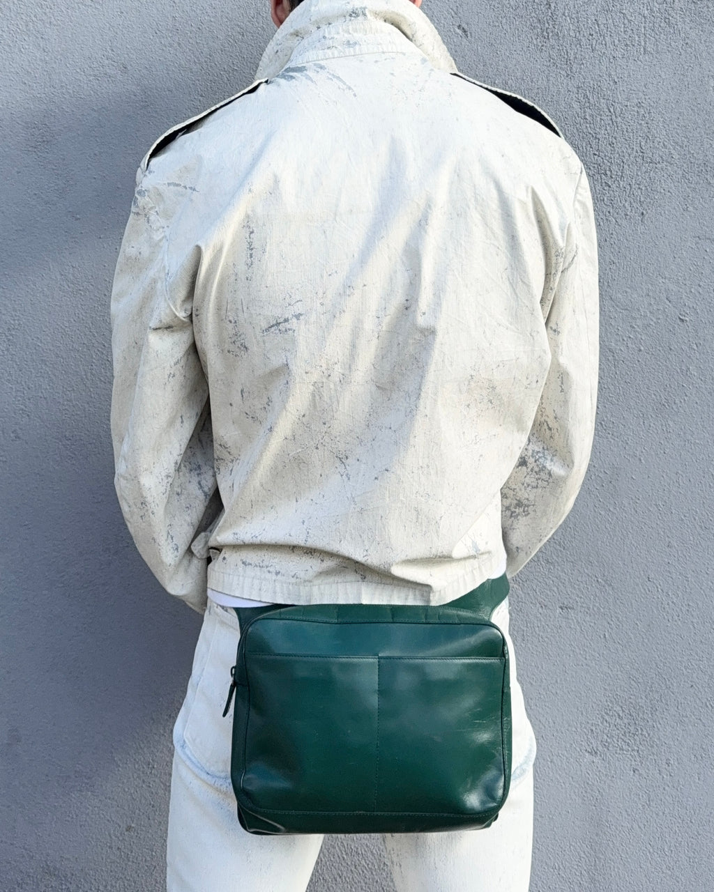 Prada Mainline SS1999 Forest Green Leather Waist Bag