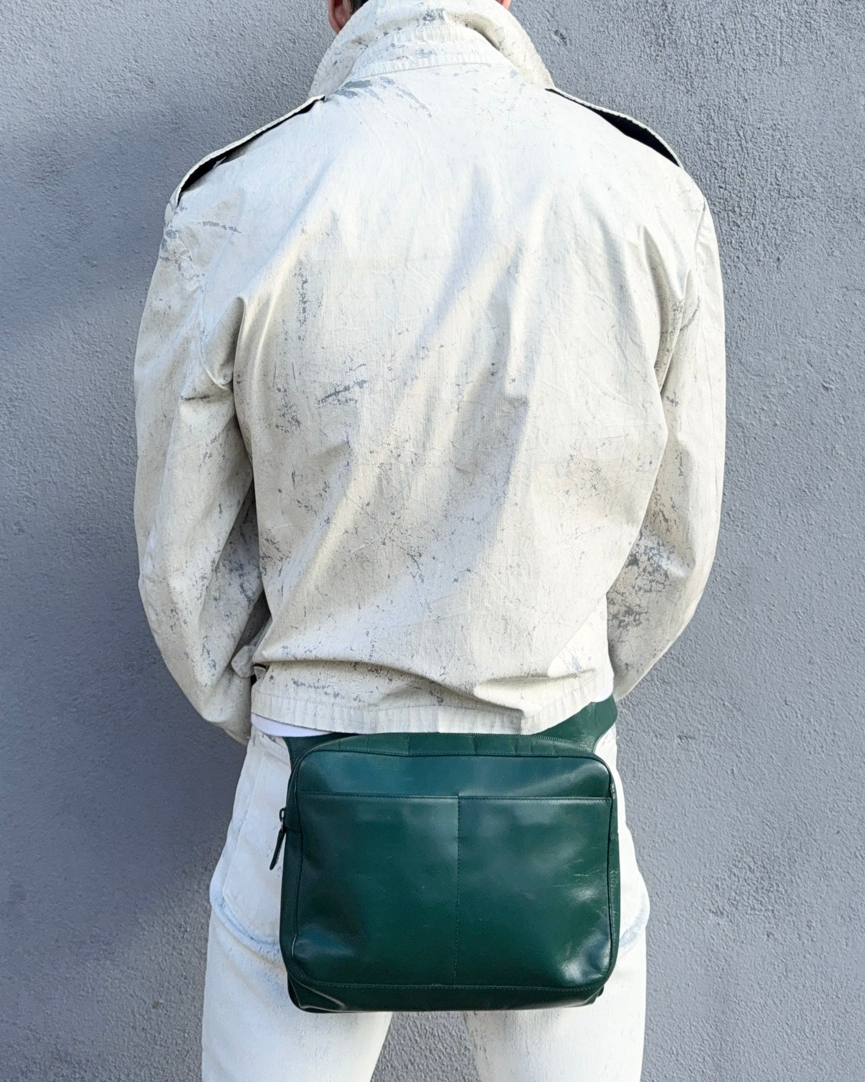 Prada Mainline SS1999 Forest Green Leather Waist Bag