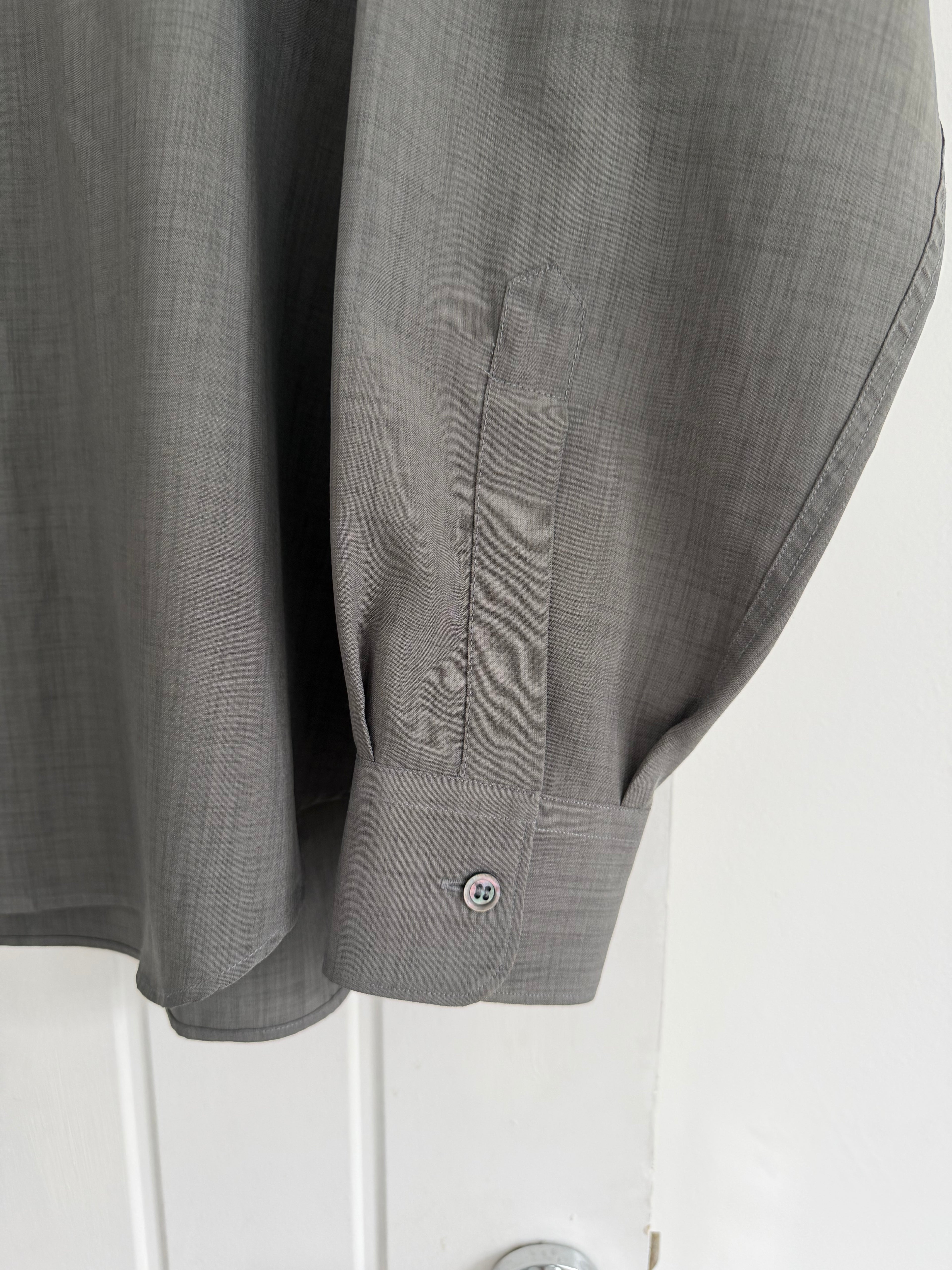 Armani 1990s Spread Collar Relaxed Shirt - Size M