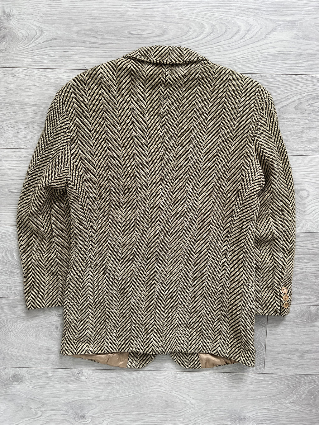 Emporio Armani 1990s Wool Herringbone Sports Jacket - Size S