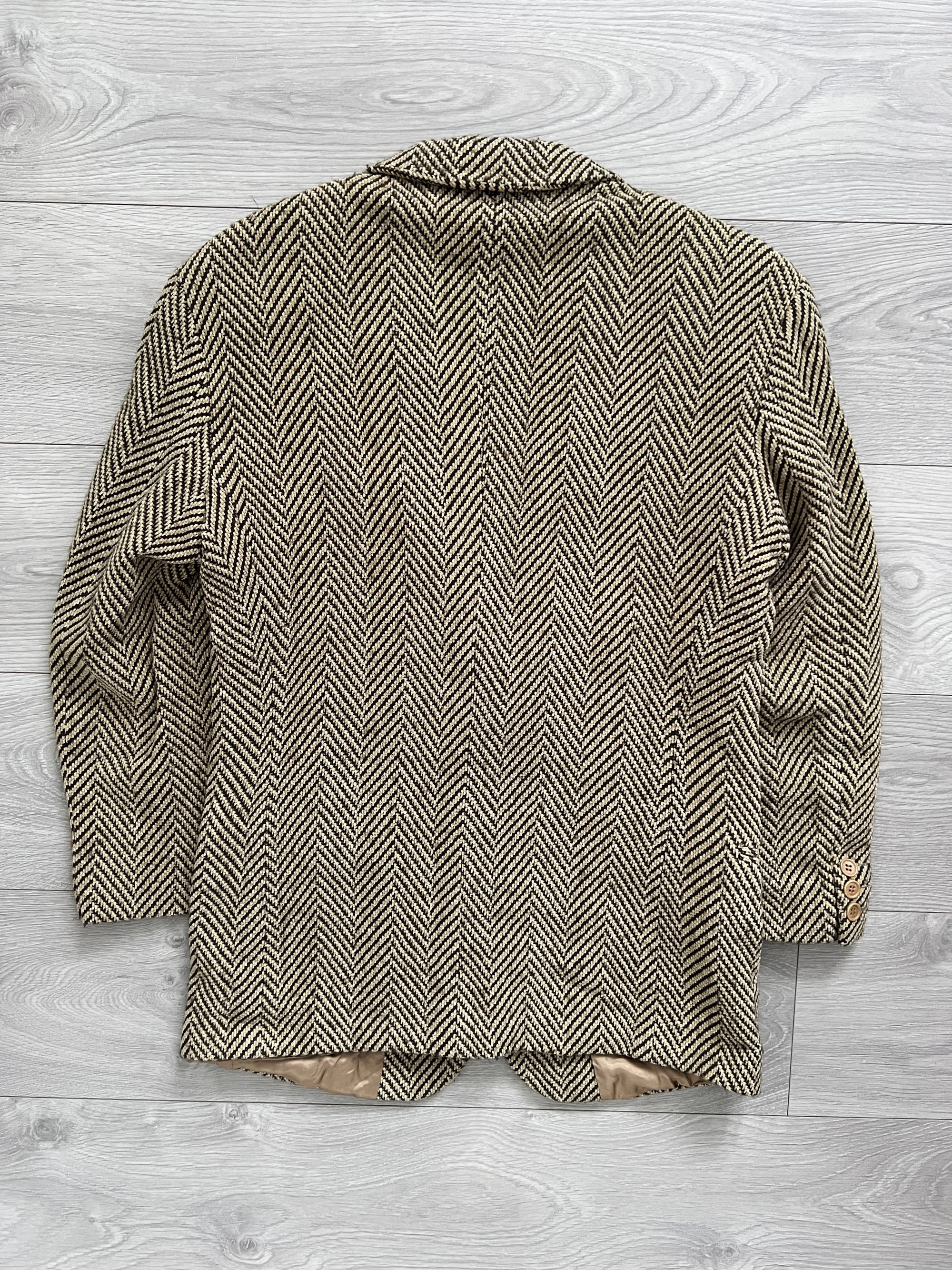 Emporio Armani 1990s Wool Herringbone Sports Jacket - Size S
