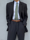 Armani 1990s 2B Draped Wool Black Suit - Size XL Jacket / 37" Waist