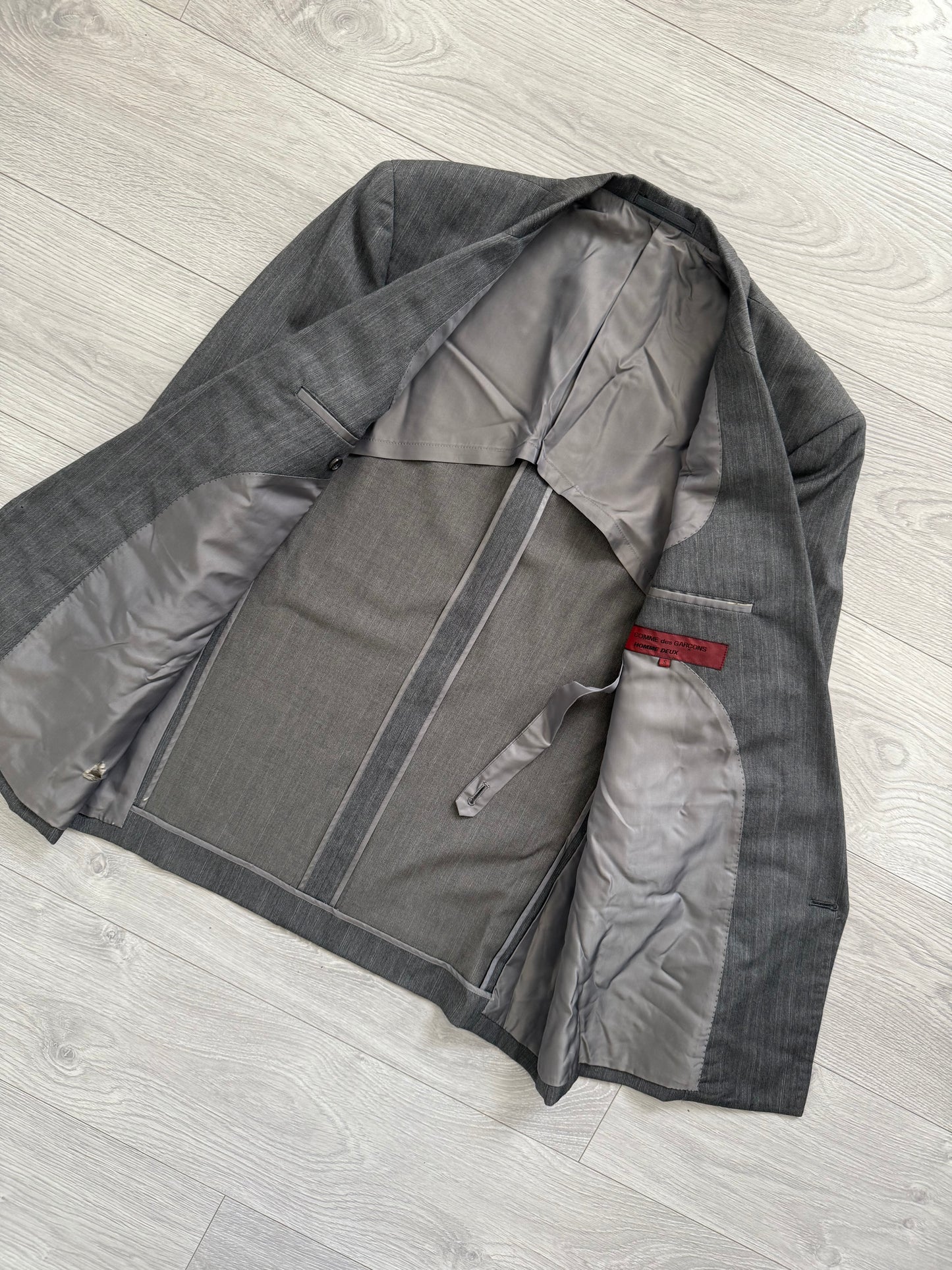 Comme Des Garcons Homme Deux 1989 Double-Breasted Pleated Suit - Size S Jacket / 32" Waist